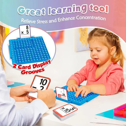 Math Flash Cards + Math Board, Math fidget toys