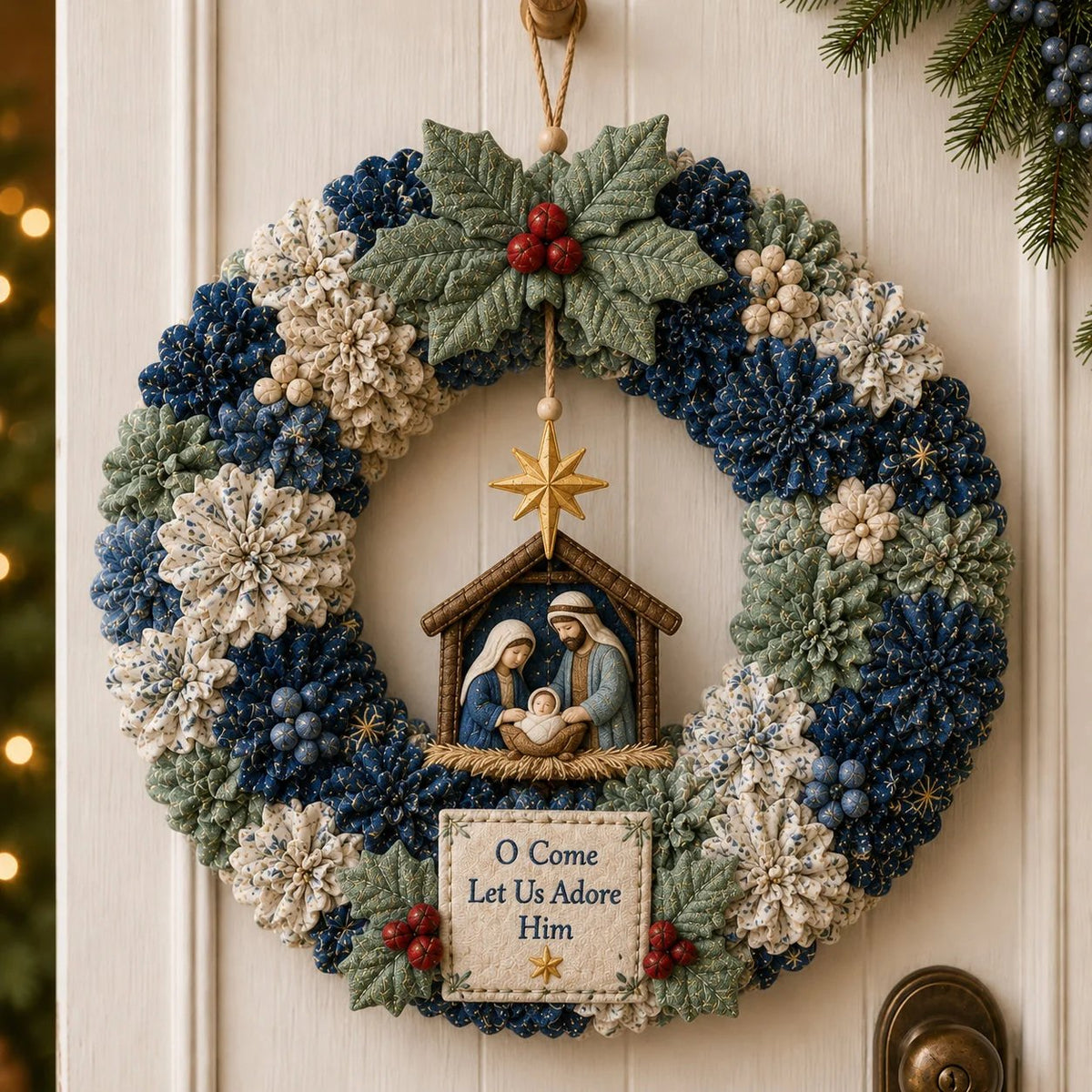 ❄️🎄3D Fabric Poke Wreath DIY Kit