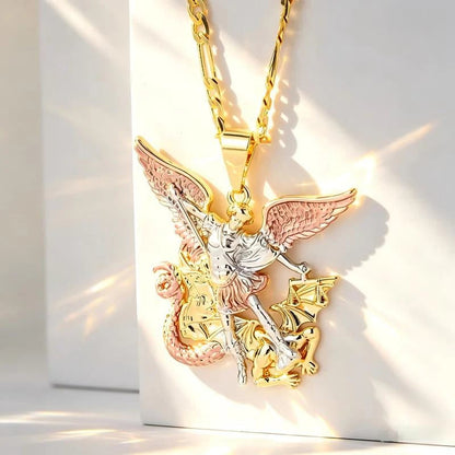 🪽 Angel Guardian Pendant Necklace — Meaningful Protection Jewelry ✨