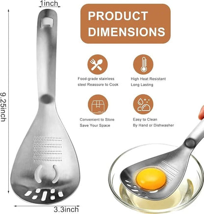 ⚡ Multifunctional Stainless Steel Kitchen Spoon — One Spoon, More Uses! 🍴