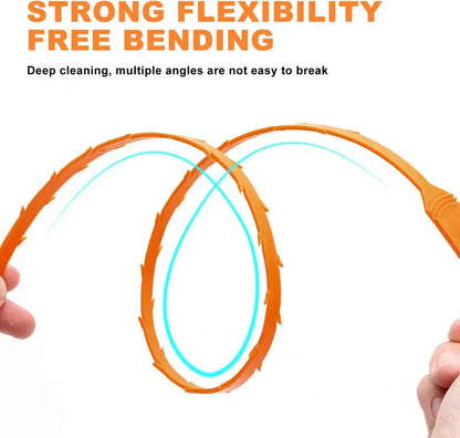 🛠️🛠️50% OFF NOW! 20.5‑inch Drain Snake – Flexible Durable Hair Clog Remover Tool, Quick Sink Tub Pipe Dredger, Reusable Drain Cleaner Stick for Bathroom Kitchen Sewer Blockages🛠️🛠️