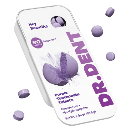 🔥😍BUY 1 GET 1 FREE-Purple Toothpaste Tablets With Hydroxyapatite & PAP🦷