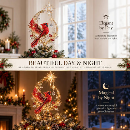 💯❤️‍🔥Cardinal Heaven’s Light Tree Topper