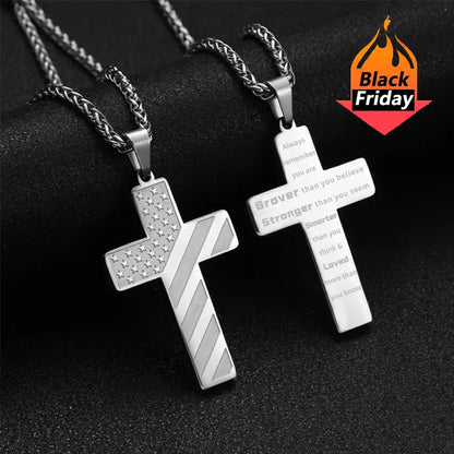 ⚡🎉Flag Cross Necklace,Best Gifts