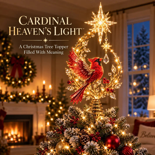 💯❤️‍🔥Cardinal Heaven’s Light Tree Topper