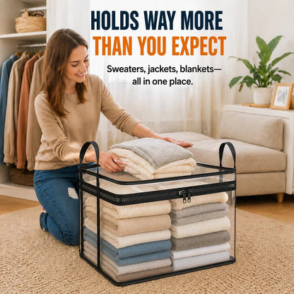 Hot Sale 75% OFF Large Heavy-Duty Thick Plastic Clear Storage Bag for Clothes, Moving & Storage