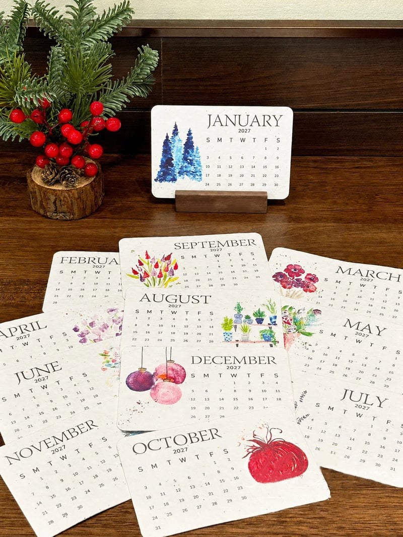 🌱 2027 Plantable Seed Calendar — Grow Something Beautiful! ✨