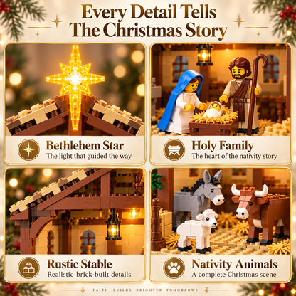 🔥Last Day 49%🌟The Nativity Story Building Block Set