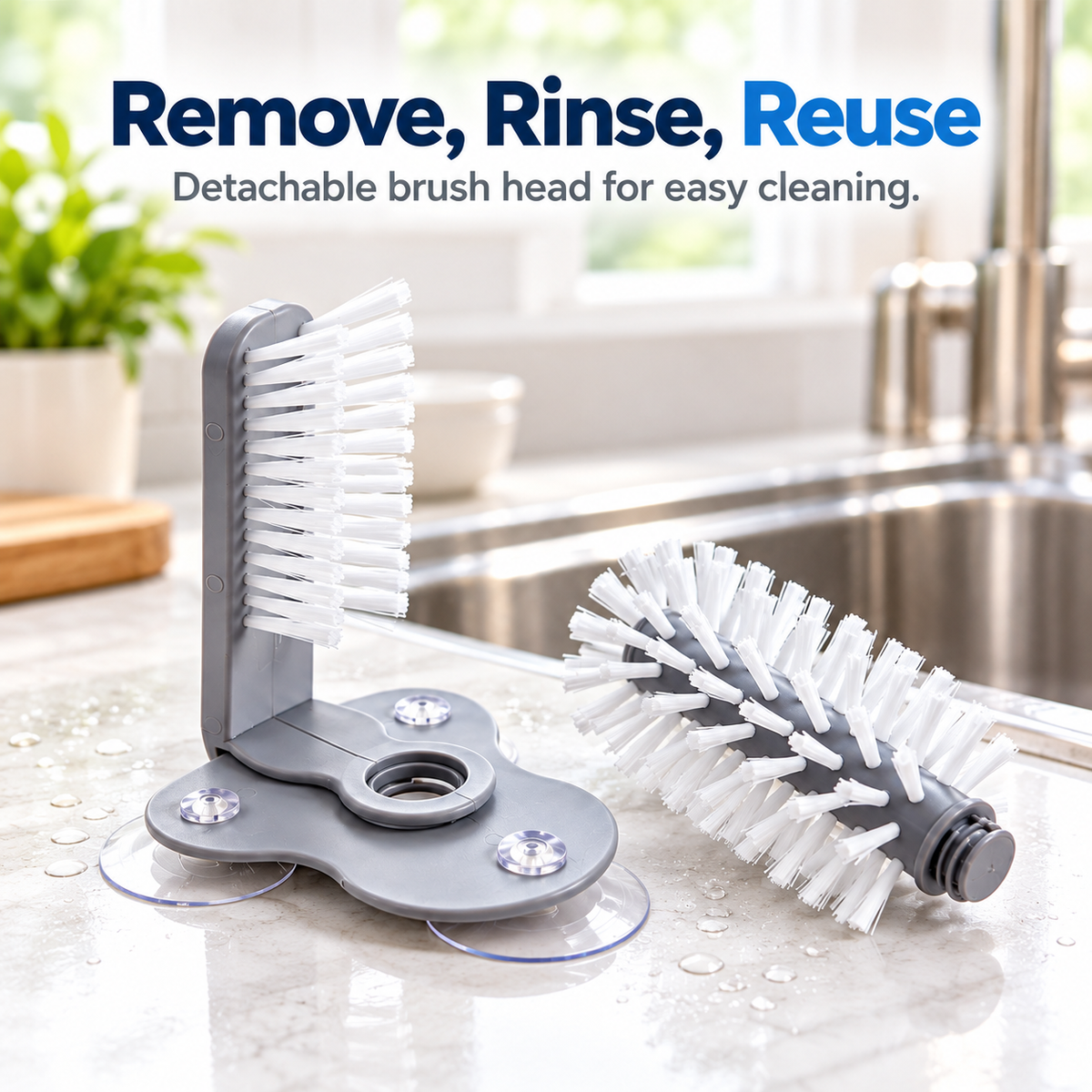 🧼 360° EasyClean Cup & Glass Brush
