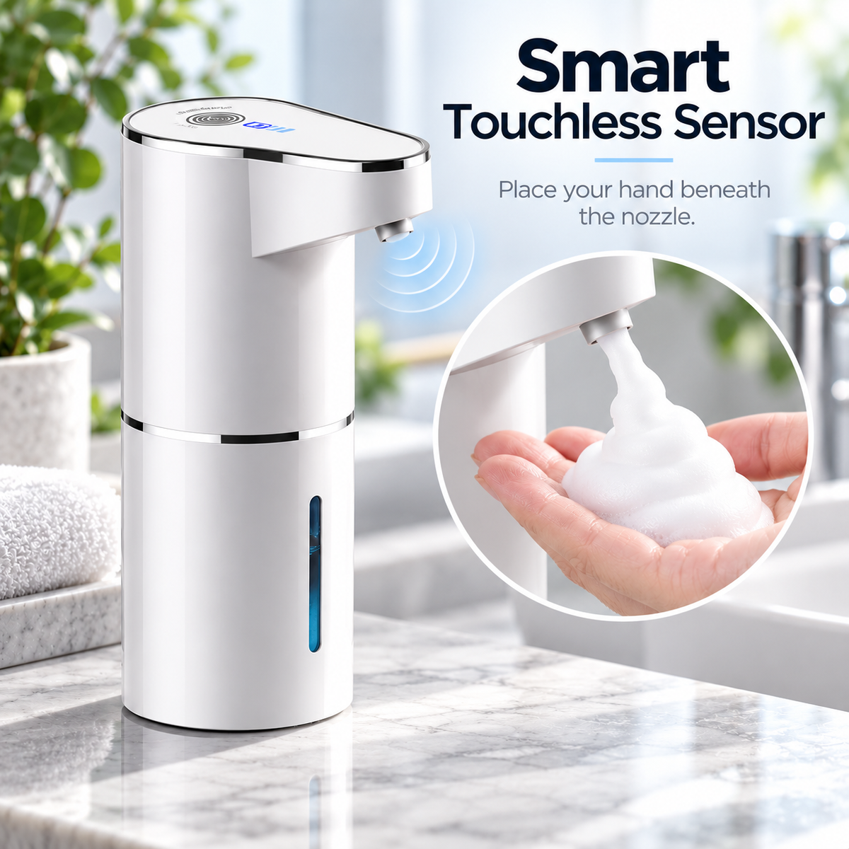 ✨ SmartFoam Touchless Soap Dispenser