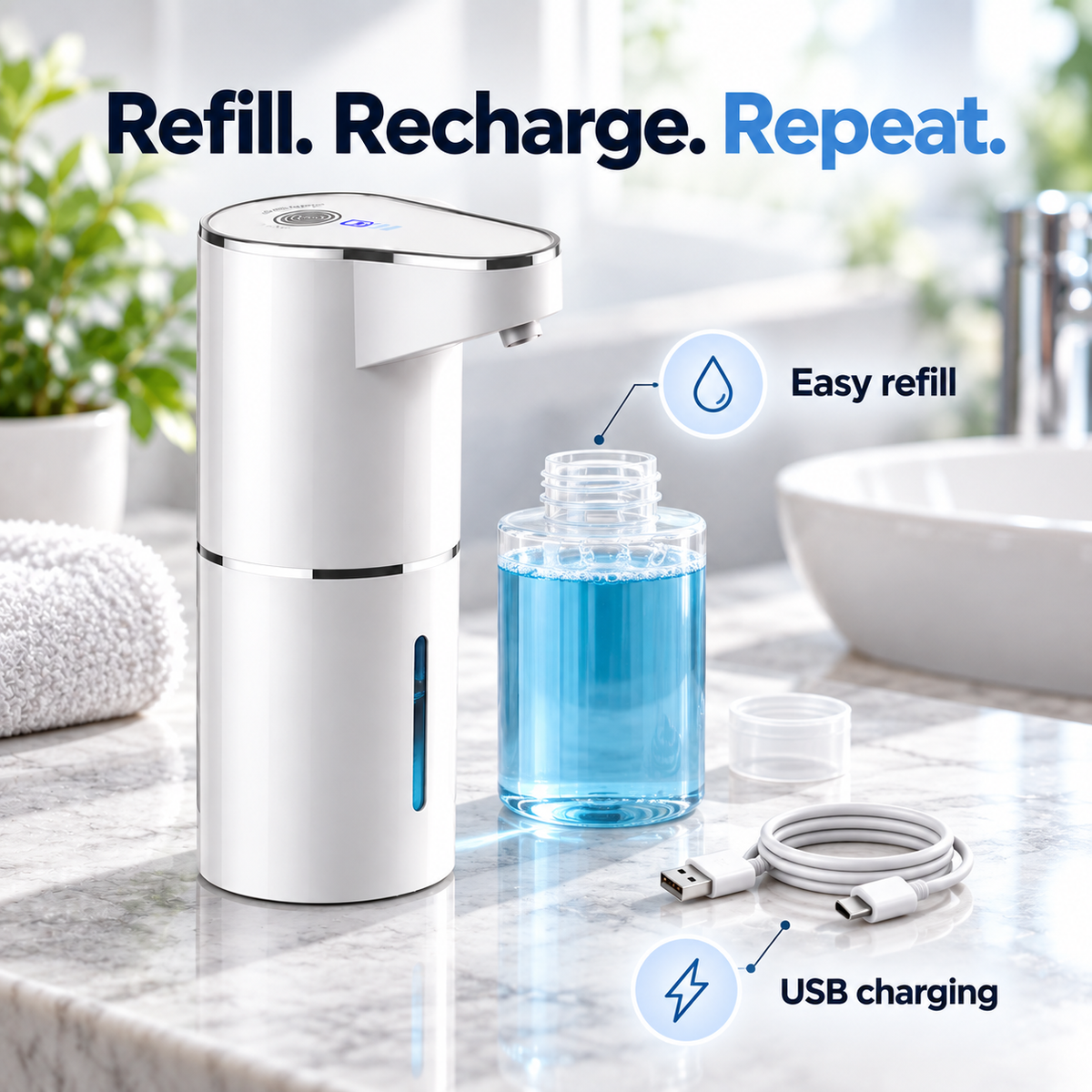 ✨ SmartFoam Touchless Soap Dispenser