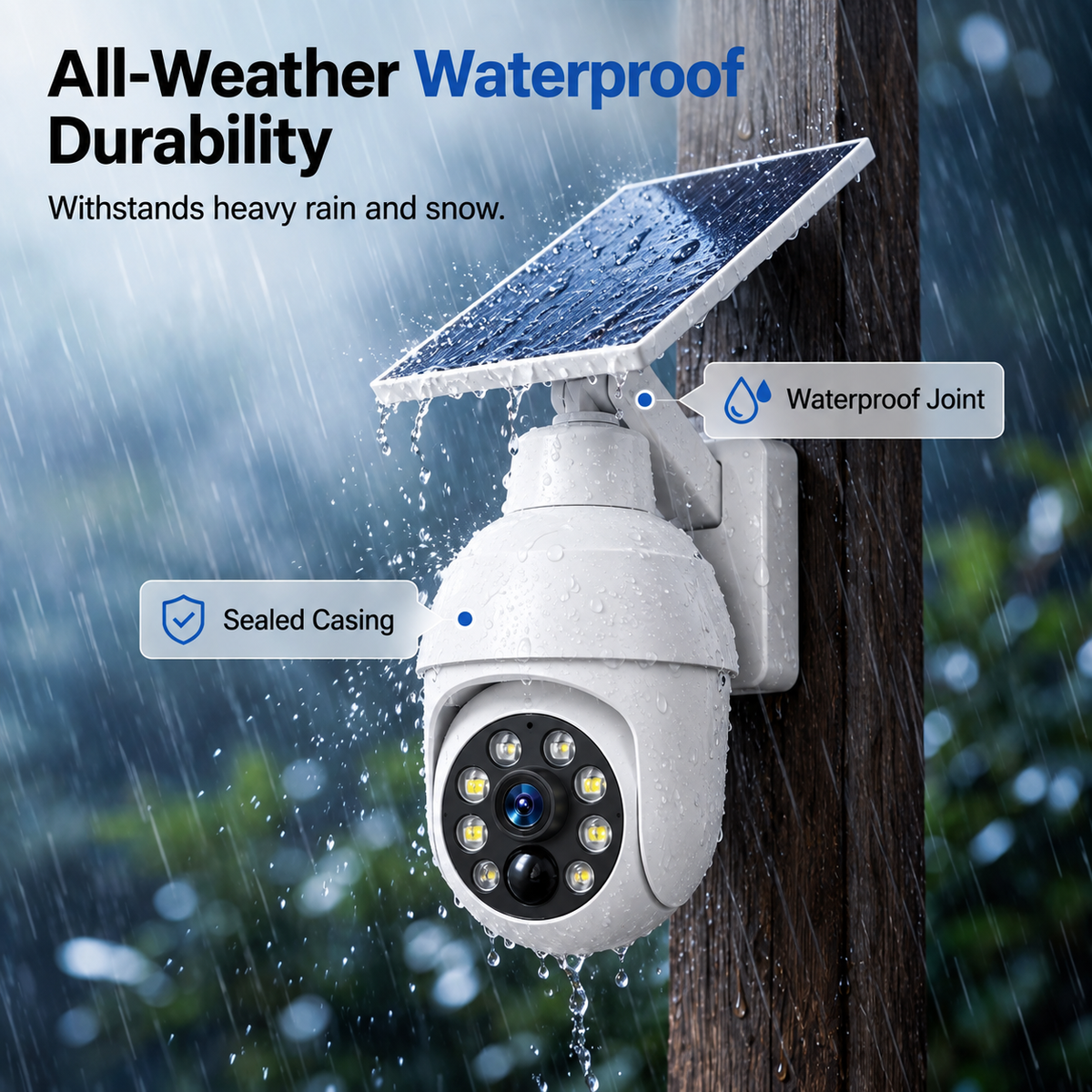 ⏰Final 6 Hours Sale 54% OFF🔥🔥 - Solar-Powered Simulated Surveillance Camera Street Light