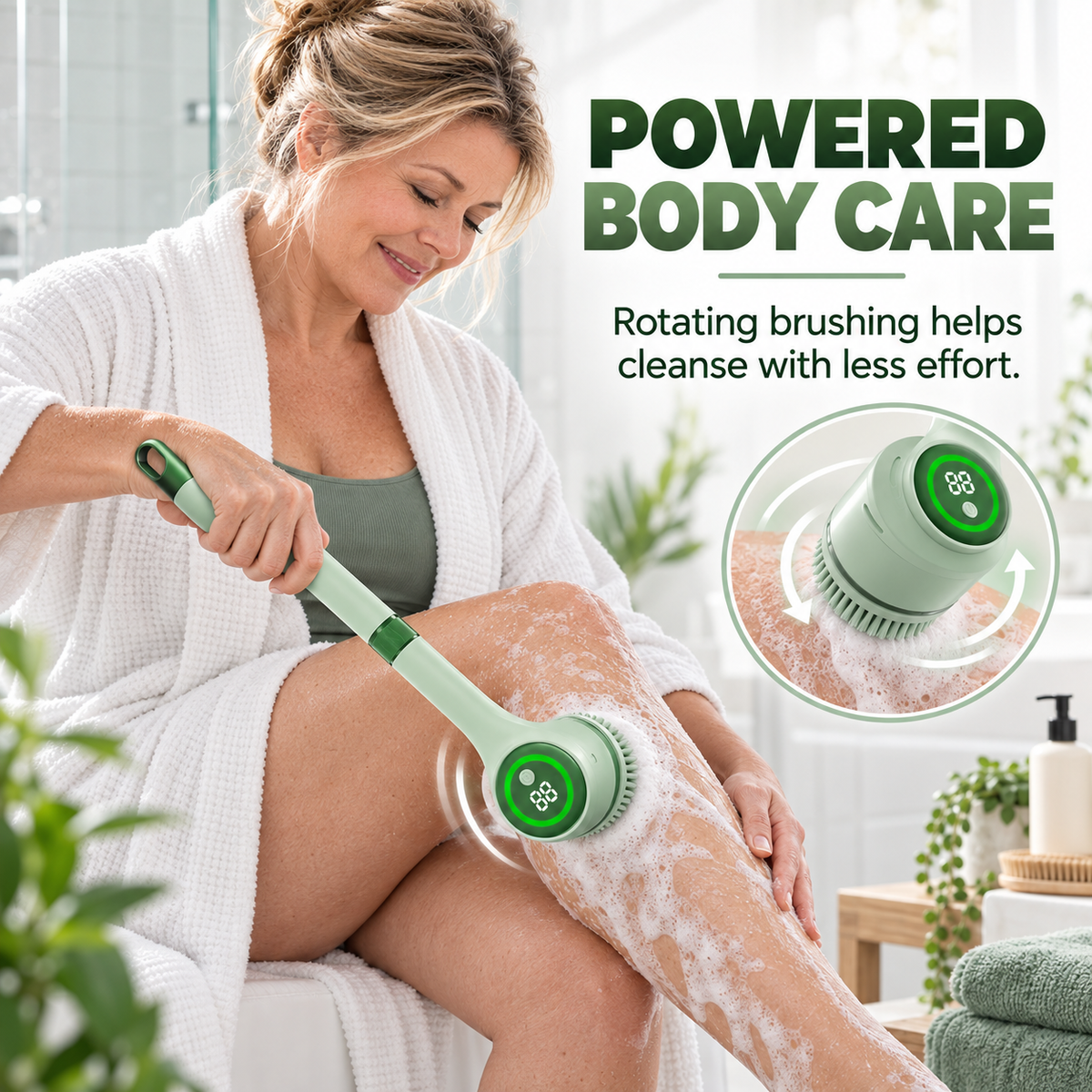 🚿 5-in-1 Electric Body Scrubber — Effortless Deep Cleaning ✨ 🚚 FREE SHIPPING
