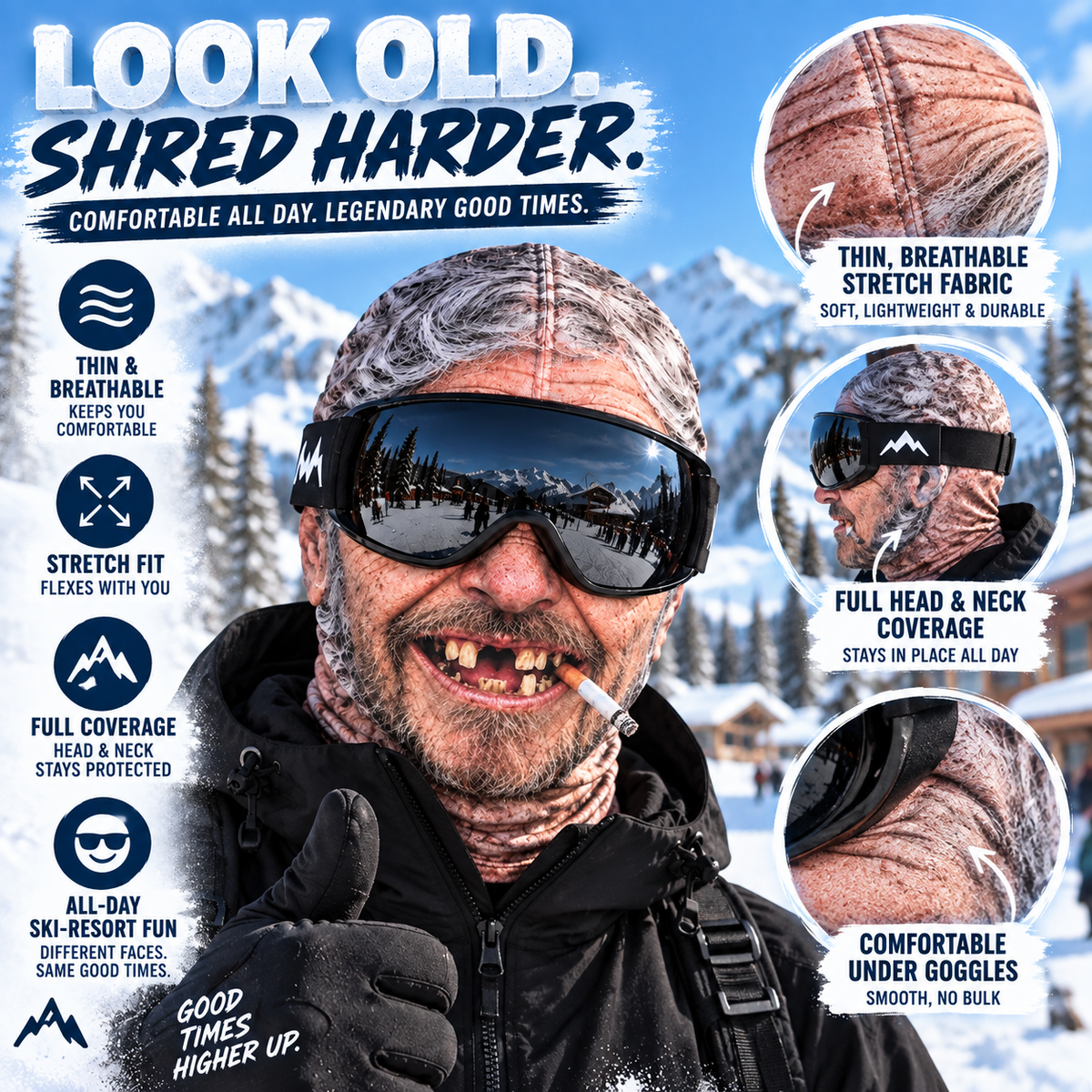 ⛷️ Personalized Funny Ski Mask — One-of-a-Kind Gift for Ski Lovers 😂🎁