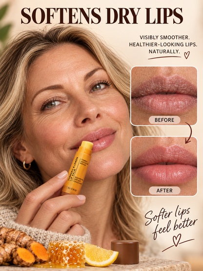 💋 Beauty Deal – Turmeric Lemon Nourishing Lip Balm ✨ Hydrating Lip Care for a Smooth, Healthy-Looking Smile 🌿