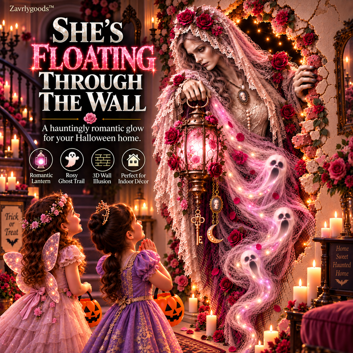 🎃 Halloween Hot Sale – 55% OFF | Enchanted Witch Wall Light™