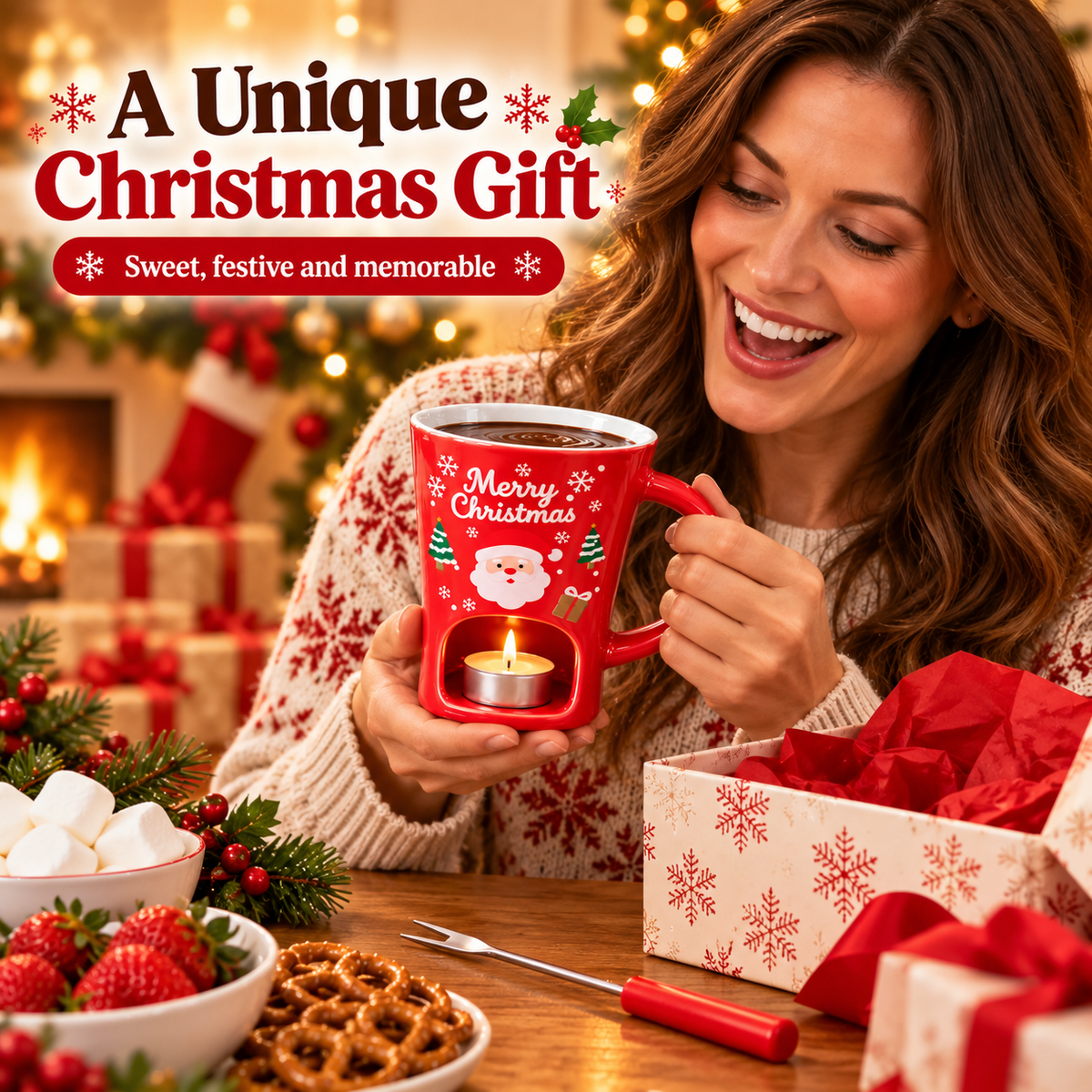✨Santa Chocolate Fondue Mug🎅
