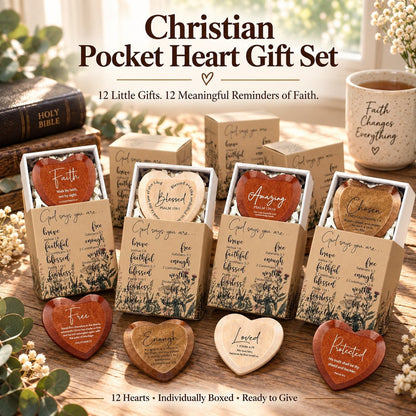 ⏰Sale 60% OFF - ✝️ Christian Pocket Heart Gift Set(Set of 12)