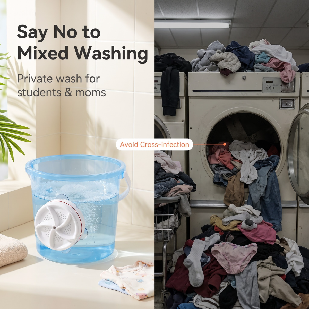 🔥 New Large Dual-Spin Turbo Washer — Powerful Cleaning Anywhere! 🫧