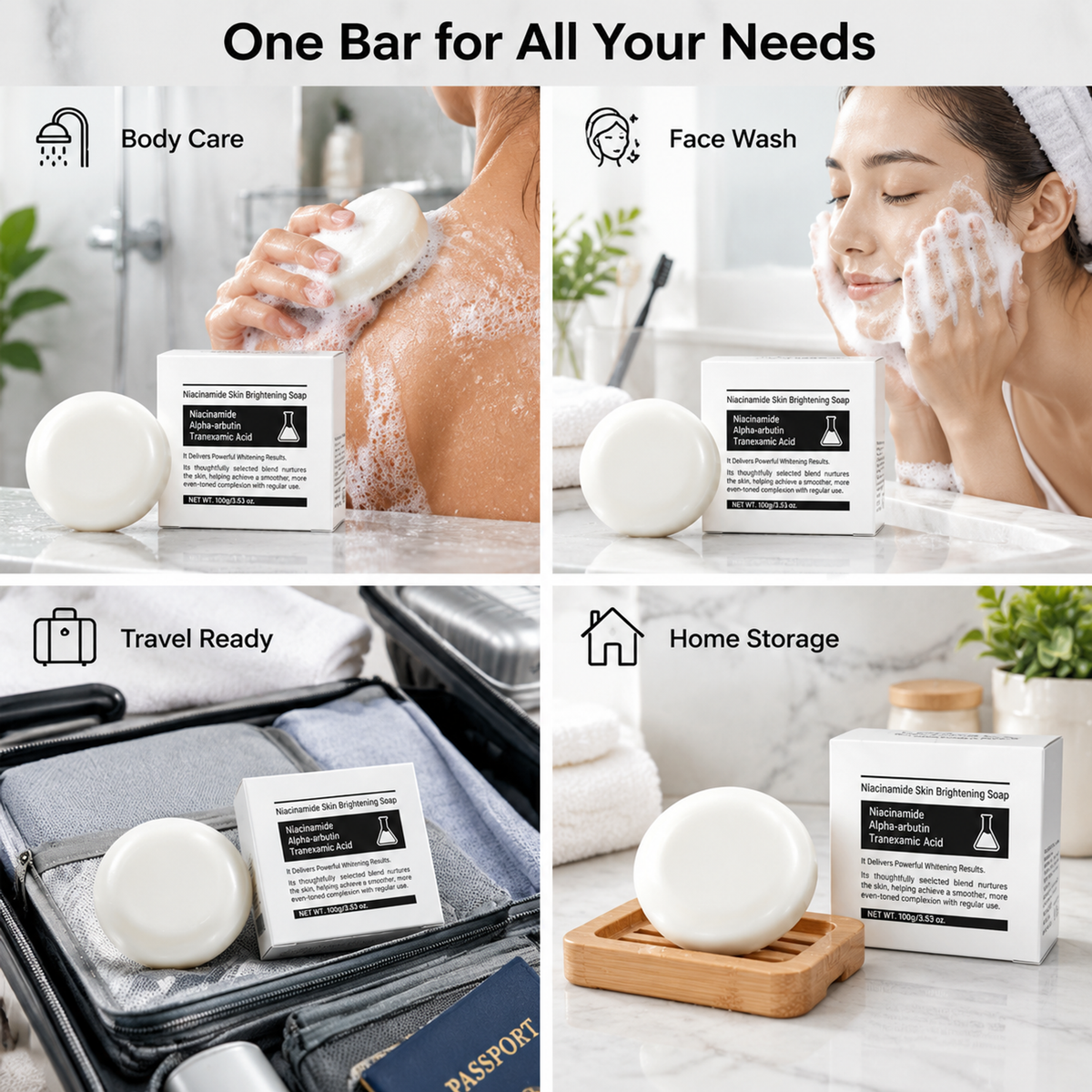 🛀Beauty Body Soap with Niacinamide and Papaya Extract