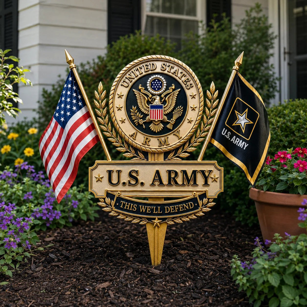 Last Day Promo: 49% OFF 🎖️- US Military Branch Tribute Garden Stake Collection