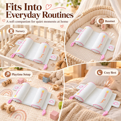 👶Infant Shaped Headrest-Bilateral positioning pillow column, gentle guide head sleeping posture