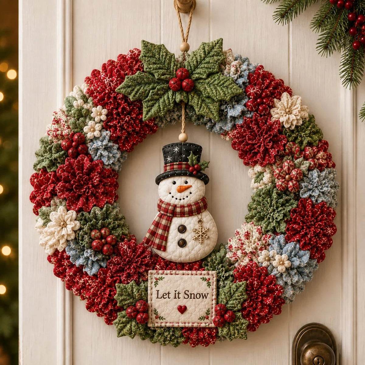 ❄️🎄3D Fabric Poke Wreath DIY Kit
