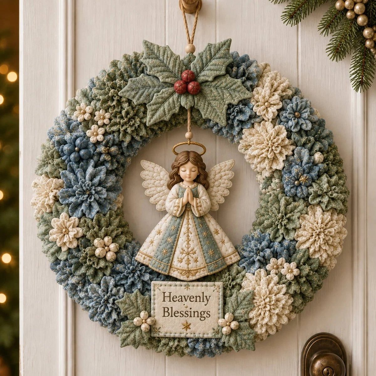 ❄️🎄3D Fabric Poke Wreath DIY Kit