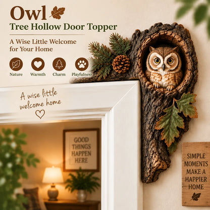 🐿️ 3D Chipmunk Tree Hollow Door Decor — ✨2-Piece Set✨