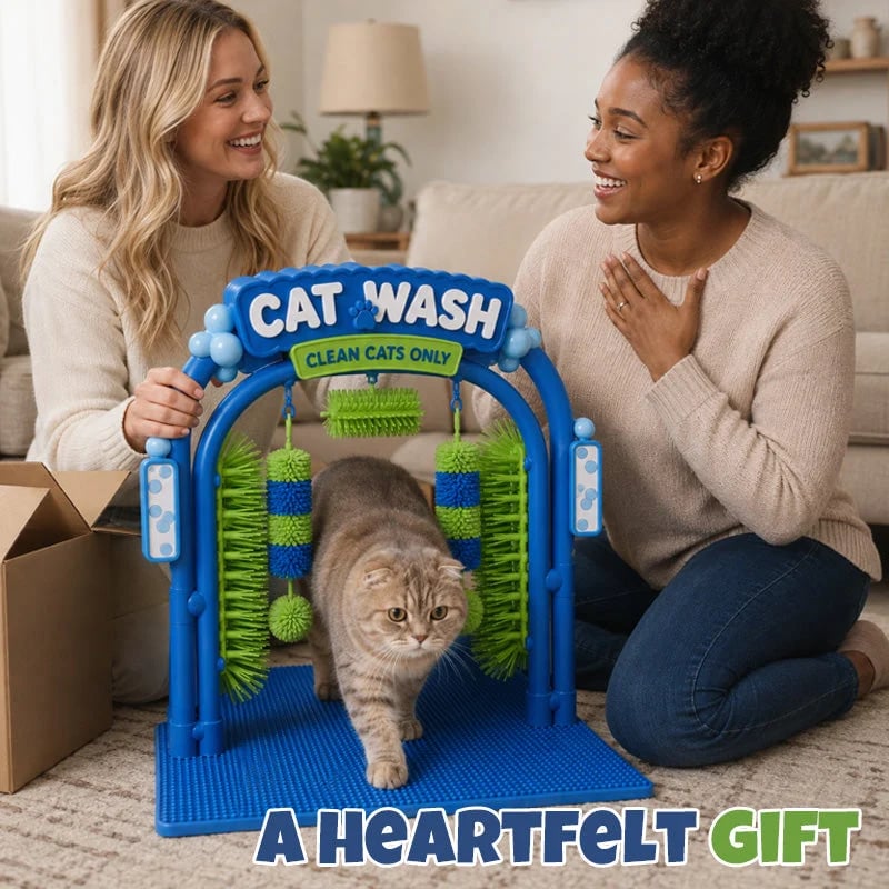 🔥LAST DAY 50% OFF -🐱 Self‑Grooming Cat Wash Station