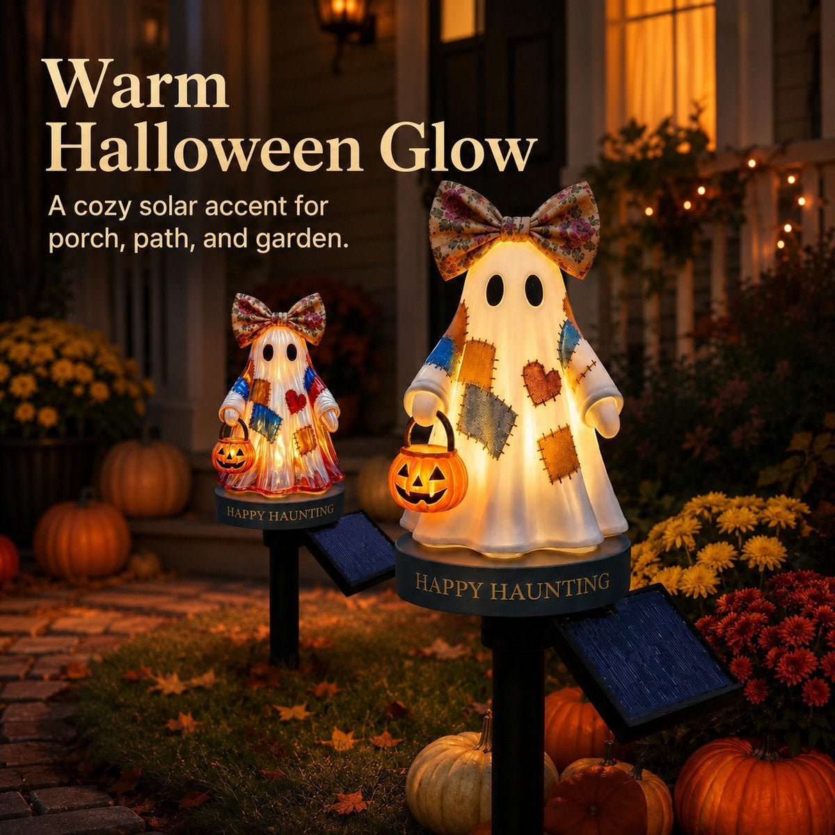 Solar Halloween Ghost Garden Stake Light
