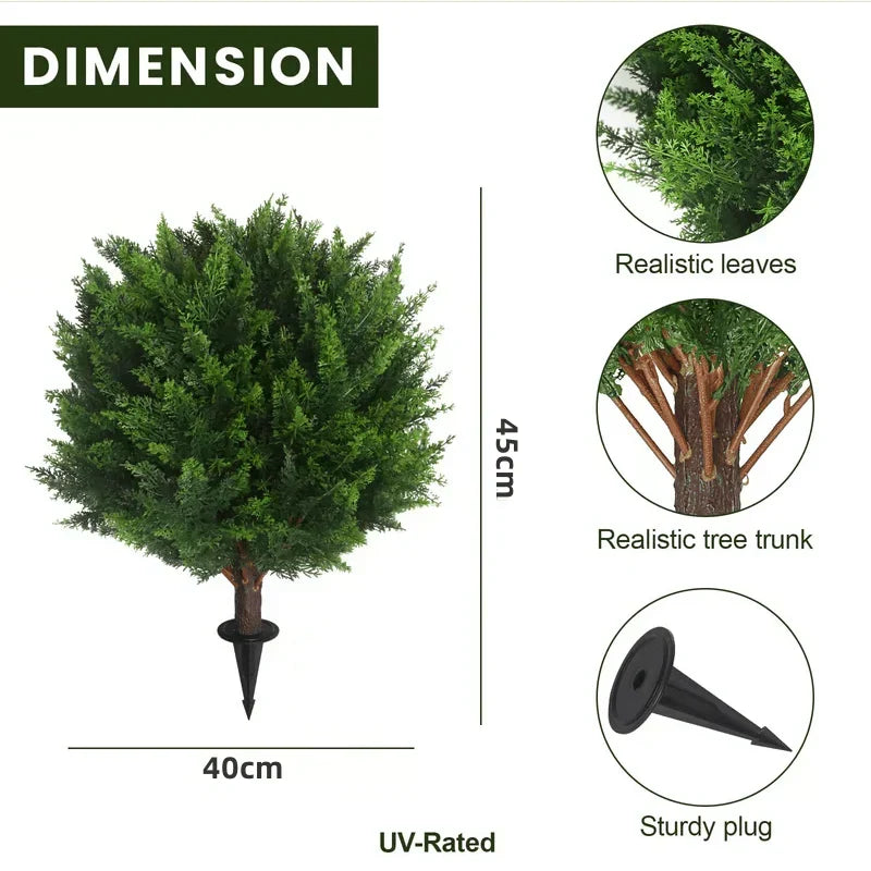 💥Last Day 58% OFF🔥UV Resistant Artificial Cedar Topiary Tree🌲
