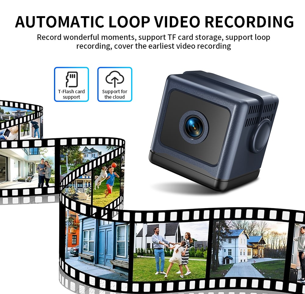 W03 Smart WiFi Security Camera – 1080P HD, Night Vision, Low Power
