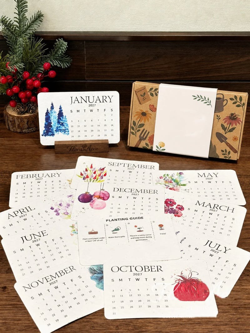 🌱 2027 Plantable Seed Calendar — Grow Something Beautiful! ✨