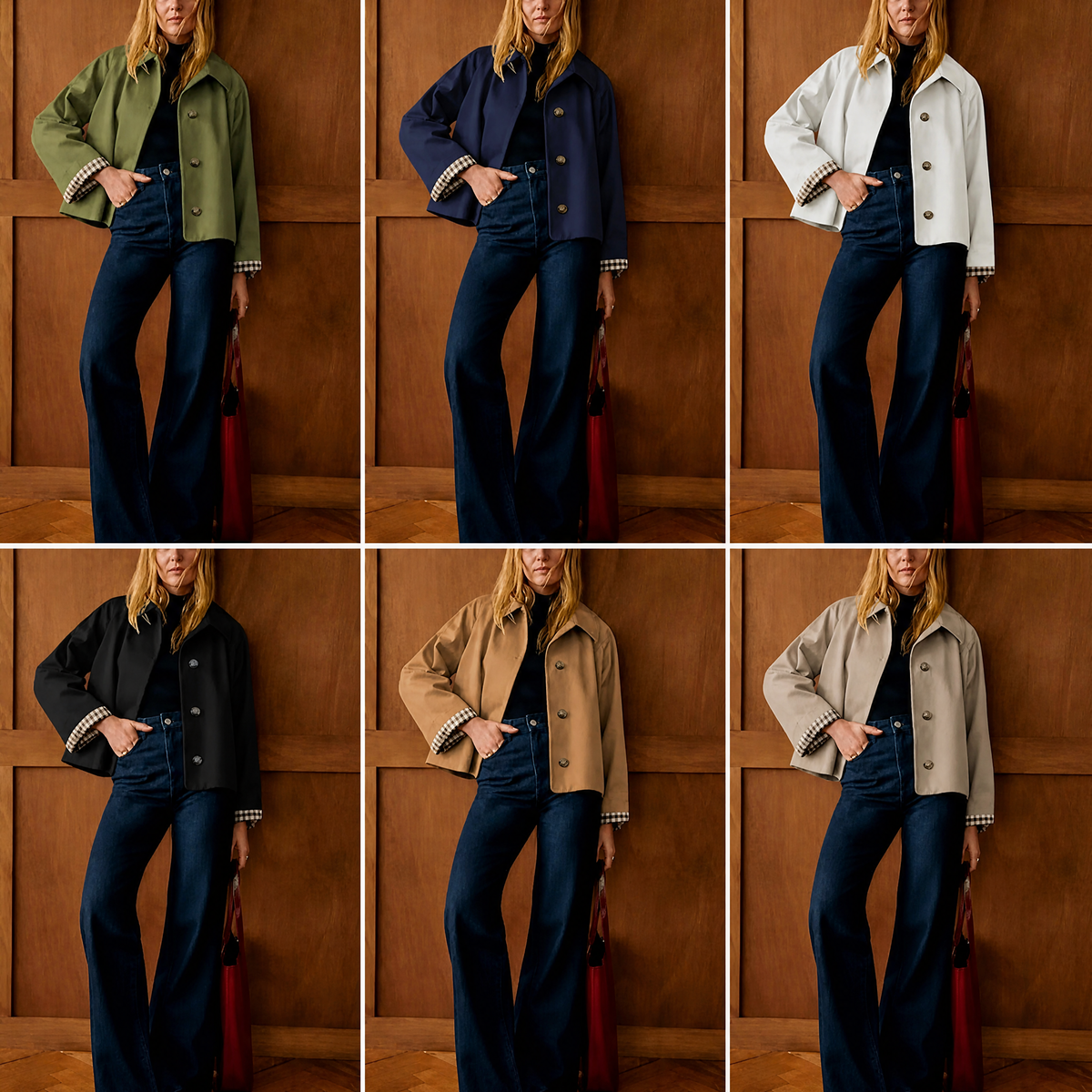 🚨 LIMITED TIME: 50% OFF — Women's Cropped Trench Coat