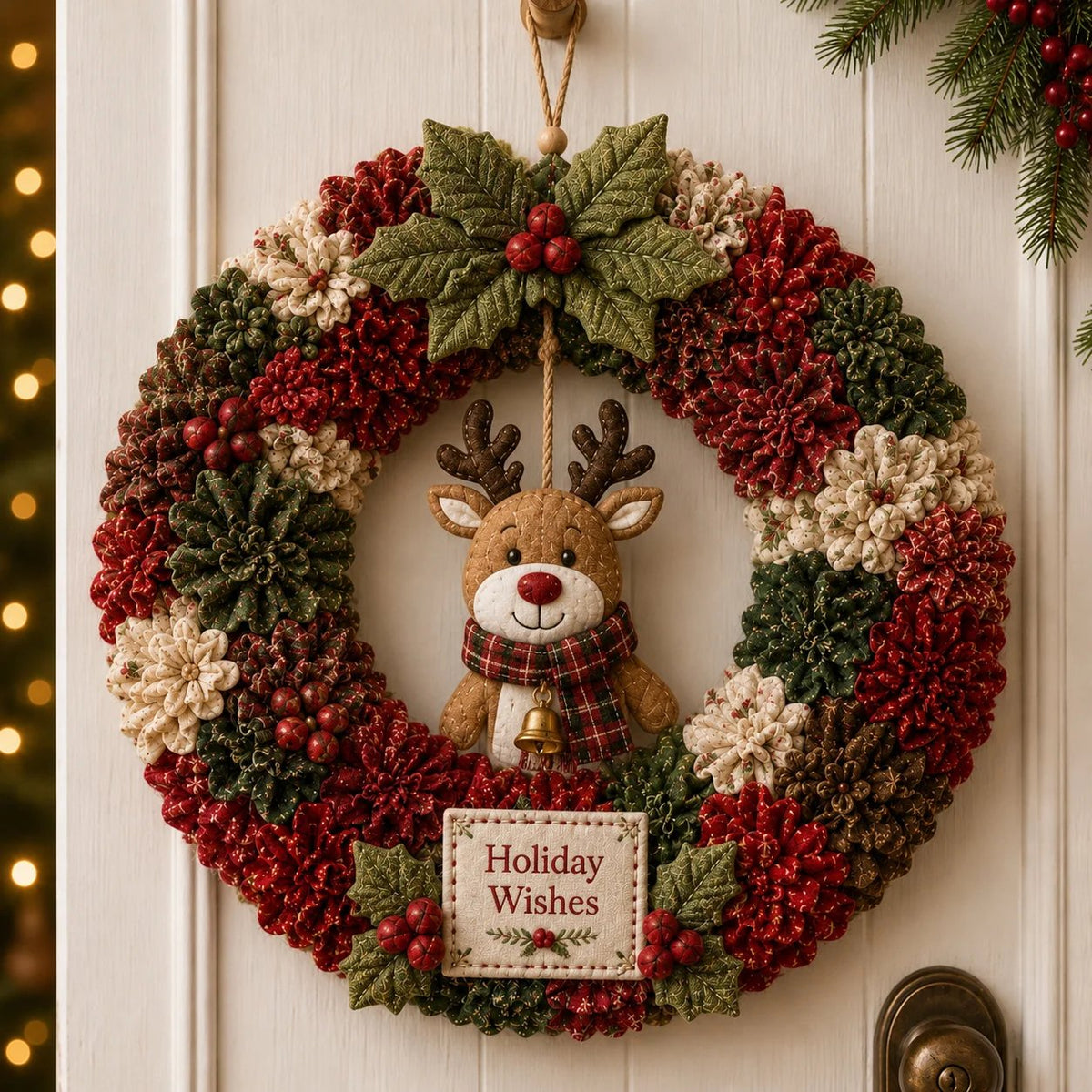 ❄️🎄3D Fabric Poke Wreath DIY Kit