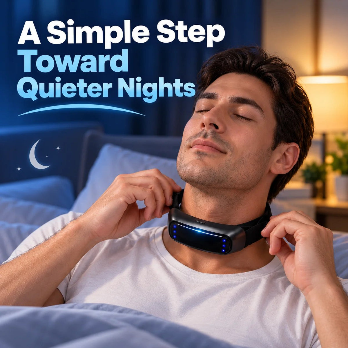 🌙 HOT SALE | Snoring Support Neck Wearable – Lightweight Hands-Free Bedtime Device for Quieter Night Routines