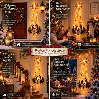 🔥Buy 2 Get 10% OFF🔥✝️ Bethlehem Star of Faith™ – Lighted Nativity Wall Decor✝️✝️
