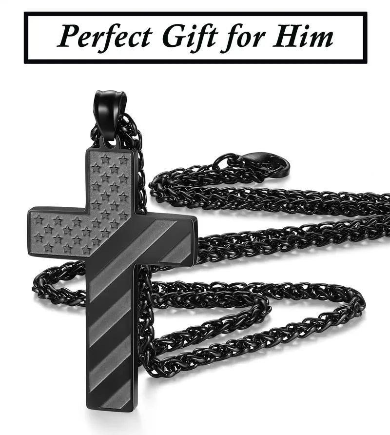 ⚡🎉Flag Cross Necklace,Best Gifts