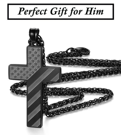 ⚡🎉Flag Cross Necklace,Best Gifts