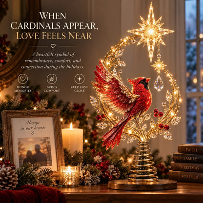 💯❤️‍🔥Cardinal Heaven’s Light Tree Topper
