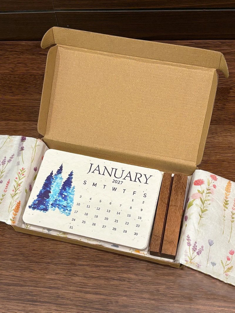 🌱 2027 Plantable Seed Calendar — Grow Something Beautiful! ✨
