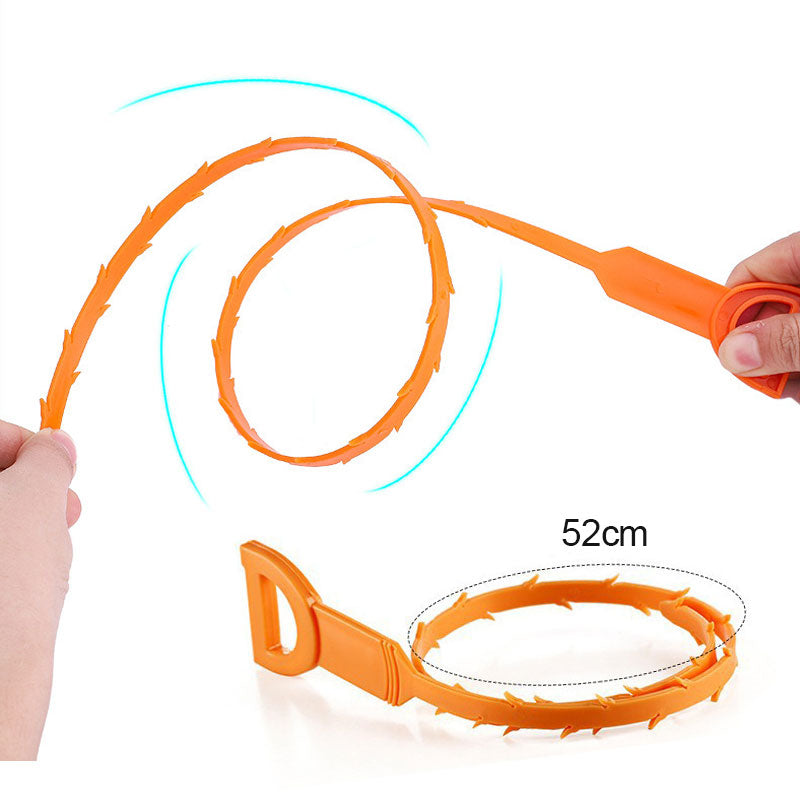 🛠️🛠️50% OFF NOW! 20.5‑inch Drain Snake – Flexible Durable Hair Clog Remover Tool, Quick Sink Tub Pipe Dredger, Reusable Drain Cleaner Stick for Bathroom Kitchen Sewer Blockages🛠️🛠️