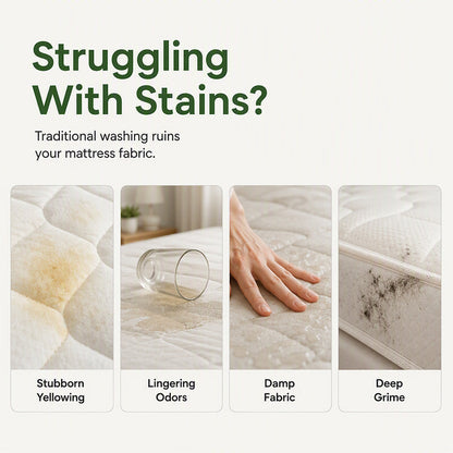 🔥 No-Rinse Mattress & Upholstery Foam Cleaner + FREE Sponge 🛏️🧽