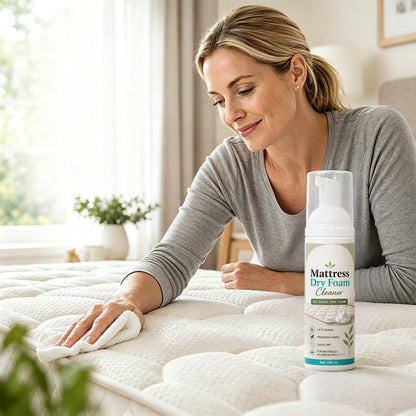 🔥 No-Rinse Mattress & Upholstery Foam Cleaner + FREE Sponge 🛏️🧽