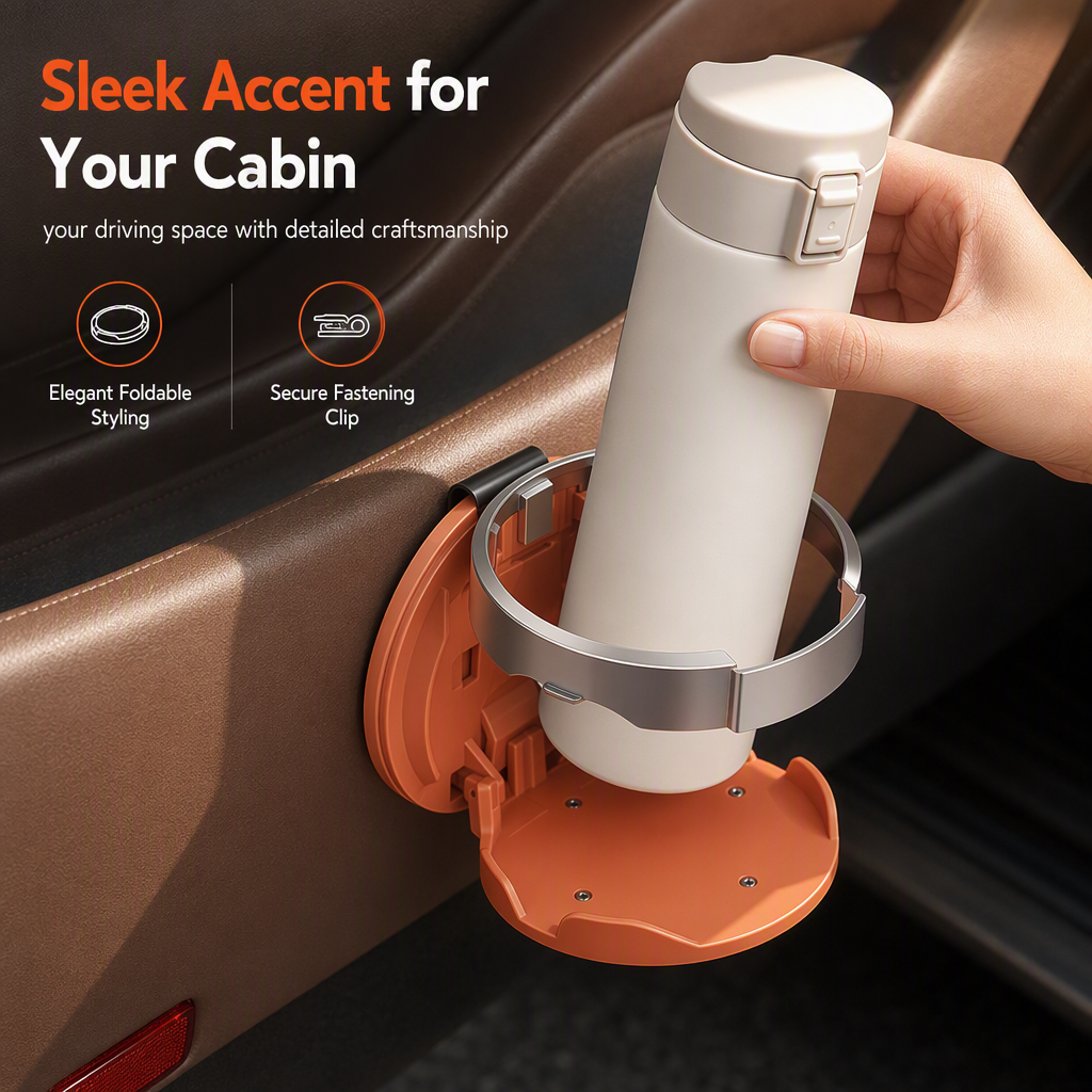 🎁 BUY 1 GET 1 FREE🎁 — Foldable Car Cup Holder | Space-Saving & Easy to Carry