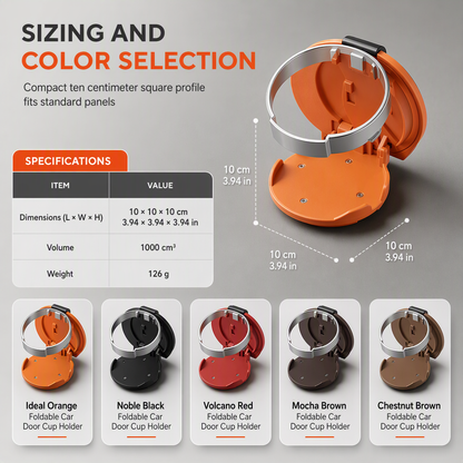🎁 BUY 1 GET 1 FREE🎁 — Foldable Car Cup Holder | Space-Saving & Easy to Carry