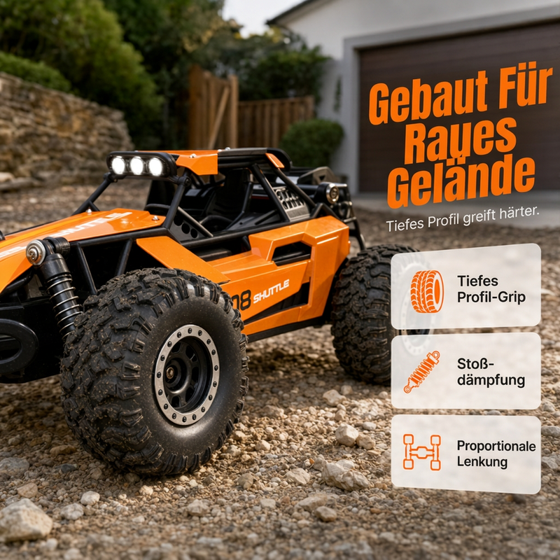🏎️ Fast Off-Road RC Car - 1:16 4WD All-Terrain Remote Control Truck 🚙