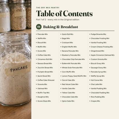 Dry Mix Pantry: Mix Recipes Cookbook